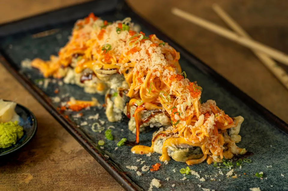 Messy Roll at Hokkaido Sushi & Ramen, Japanese Restaurant in Portland